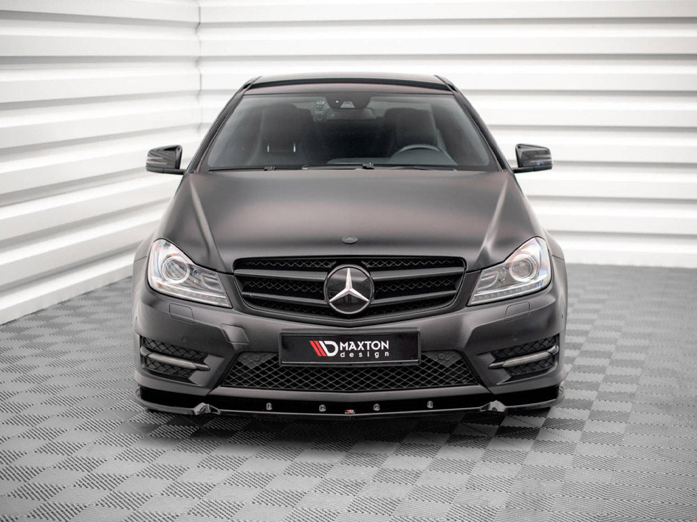 Maxton Design Front Splitter V.1 Mercedes-Benz C Coupe / Sedan / Estate AMG-Line C204 / W204 Facelift / S204 Facelift - ME-C-204F-AMGLINE-C-FD1G - Image 3