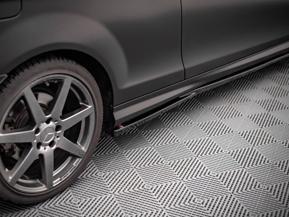 Maxton Design Side Skirts Diffusers Mercedes-Benz C Coupe / Sedan / Estate AMG-Line C204 / W204 Facelift / S204 Facelift - ME-C-204F-AMGLINE-C-SD1G - Image 4