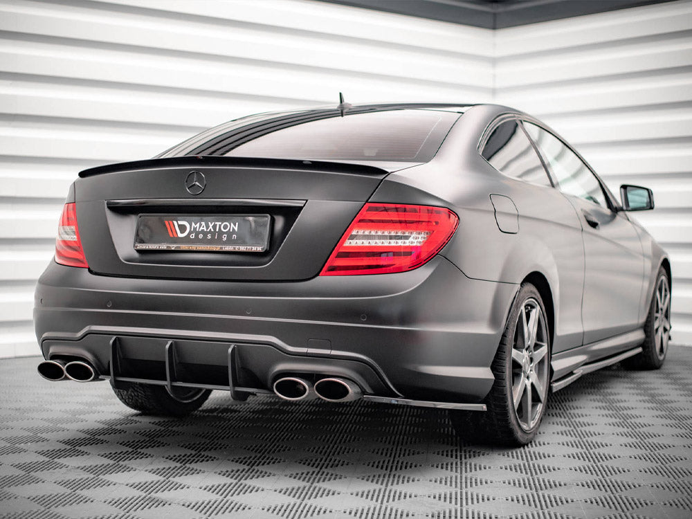 Maxton Design Street Pro Rear Diffuser Mercedes C Coupe AMG-Line C204 - MEC204FAMGLINECCNC-RS1B - Image 2