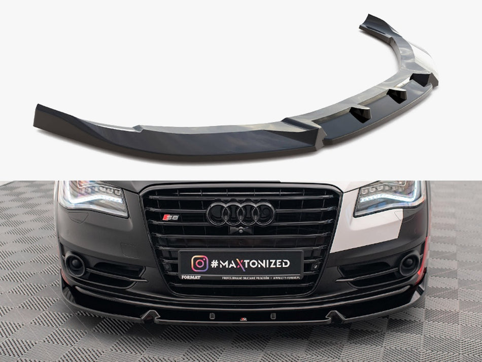 Maxton Design Front Splitter V.2 Audi S8 D4 - AU-A8-D4-SLINE-FD2G - Image 1