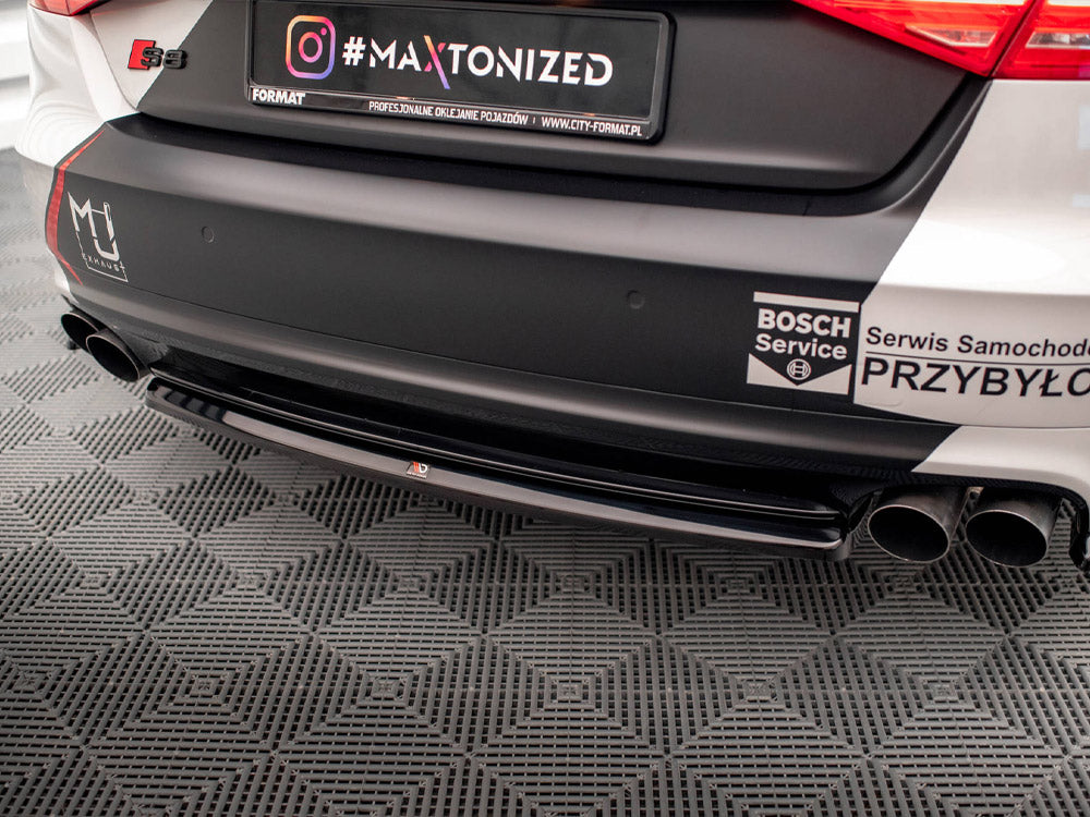 Maxton Design Central Rear Splitter Audi S8 D4 - AU-A8-D4-SLINE-RD1G - Image 4