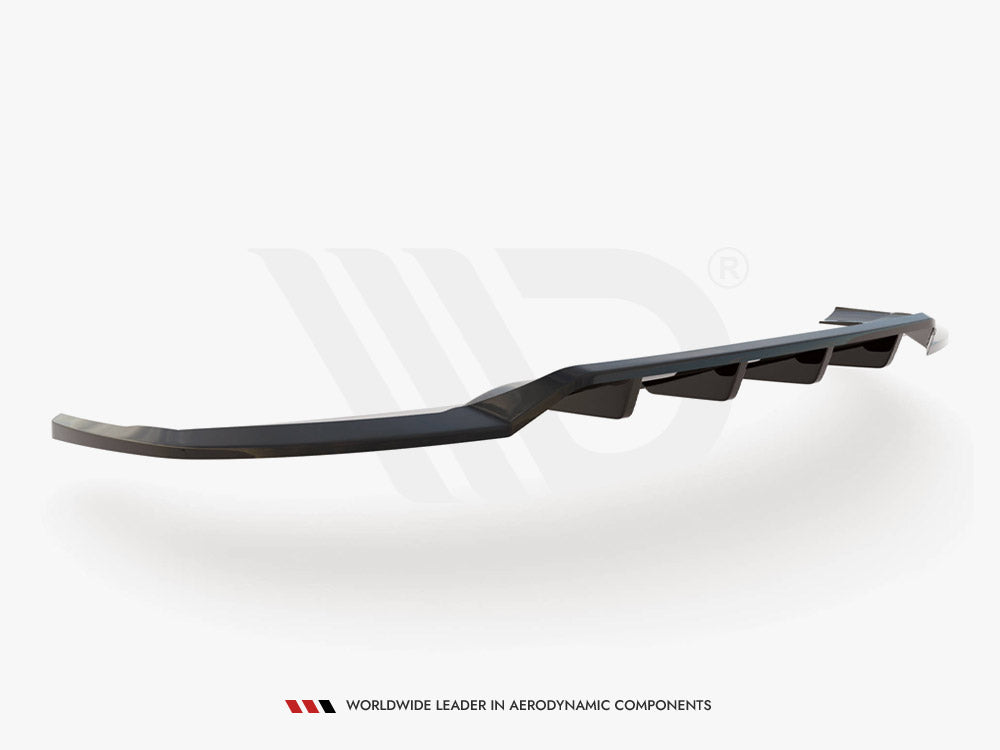 Maxton Design Central Rear Splitter (Vertical Bars) Audi e-Tron - AU-ETRON-1-RD1G+RD2G - Image 8