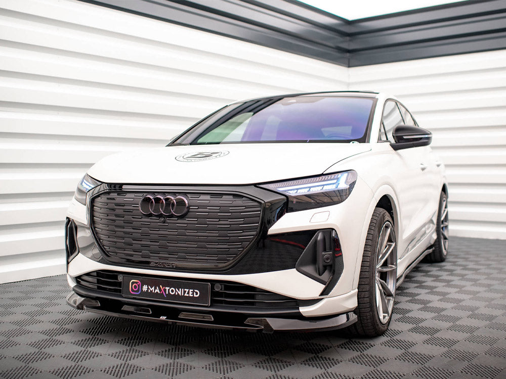 Maxton Design Front Splitter V.1 Audi Q4 e-Tron Sportback Mk1 - AU-Q4-ETRON-1-SB-FD1G - Image 2