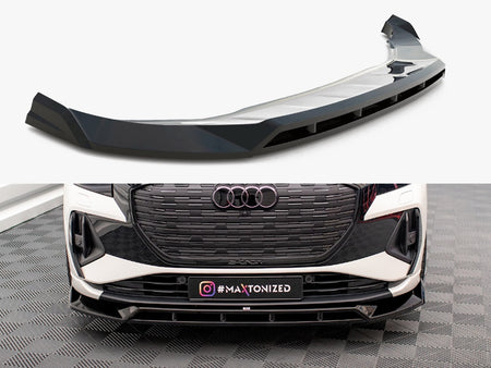 Maxton Design Front Splitter V.2 Audi Q4 e-Tron Sportback Mk1 - AU-Q4-ETRON-1-SB-FD2G+FD2RG - Image 1