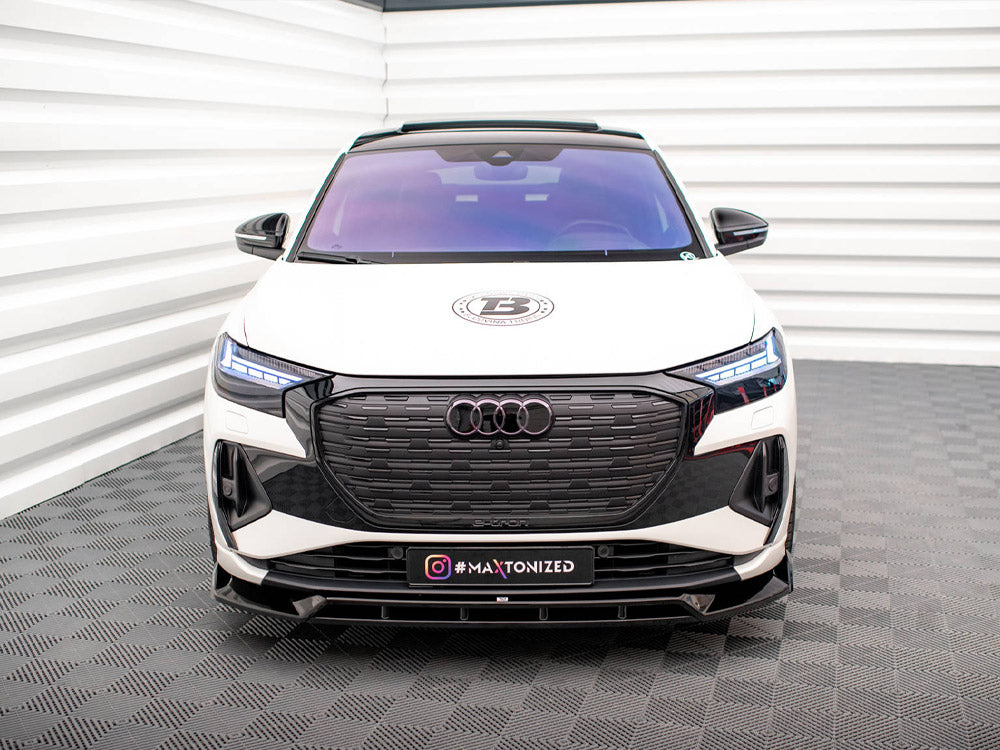 Maxton Design Front Splitter V.2 Audi Q4 e-Tron Sportback Mk1 - AU-Q4-ETRON-1-SB-FD2G+FD2RG - Image 3