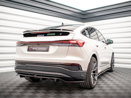 Maxton Design Central Rear Splitter (Vertical Bars) Audi Q4 e-Tron Sportback Mk1 - AU-Q4-ETRON-1-SB-RD1G+RD2G - Image 2