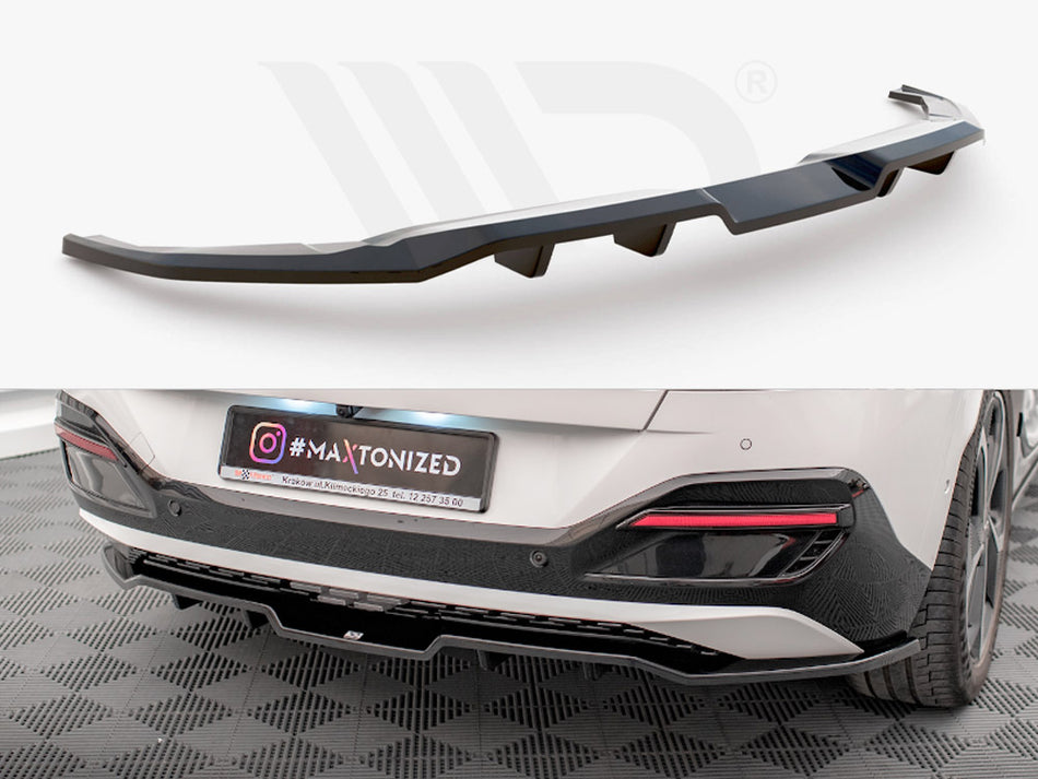 MAXTON DESIGN Central Rear Splitter (Vertical Bars) Kia EV6 GT-Line Mk1