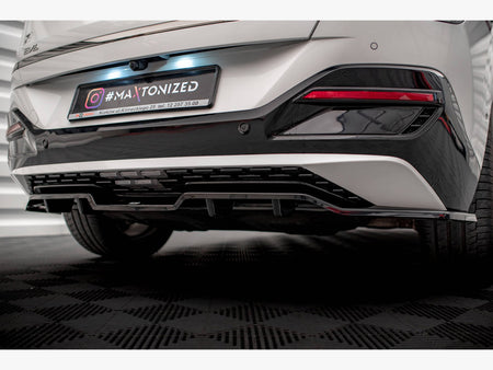 Maxton Design Central Rear Splitter (Vertical Bars) Kia EV6 GT-Line Mk1 - KI-EV6-1-GTLINE-RD1G+RD2G - Image 4