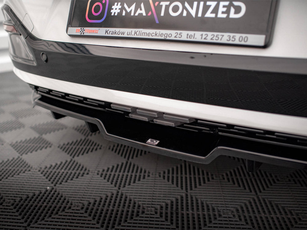 Maxton Design Central Rear Splitter (Vertical Bars) Kia EV6 GT-Line Mk1 - KI-EV6-1-GTLINE-RD1G+RD2G - Image 5