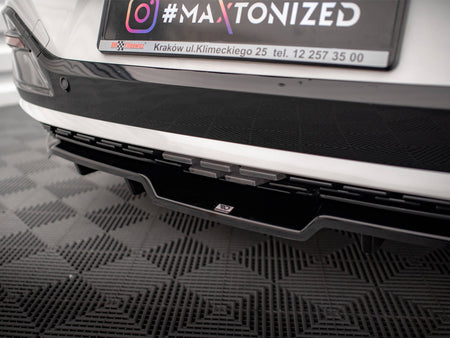 Maxton Design Central Rear Splitter (Vertical Bars) Kia EV6 GT-Line Mk1 - KI-EV6-1-GTLINE-RD1G+RD2G - Image 5