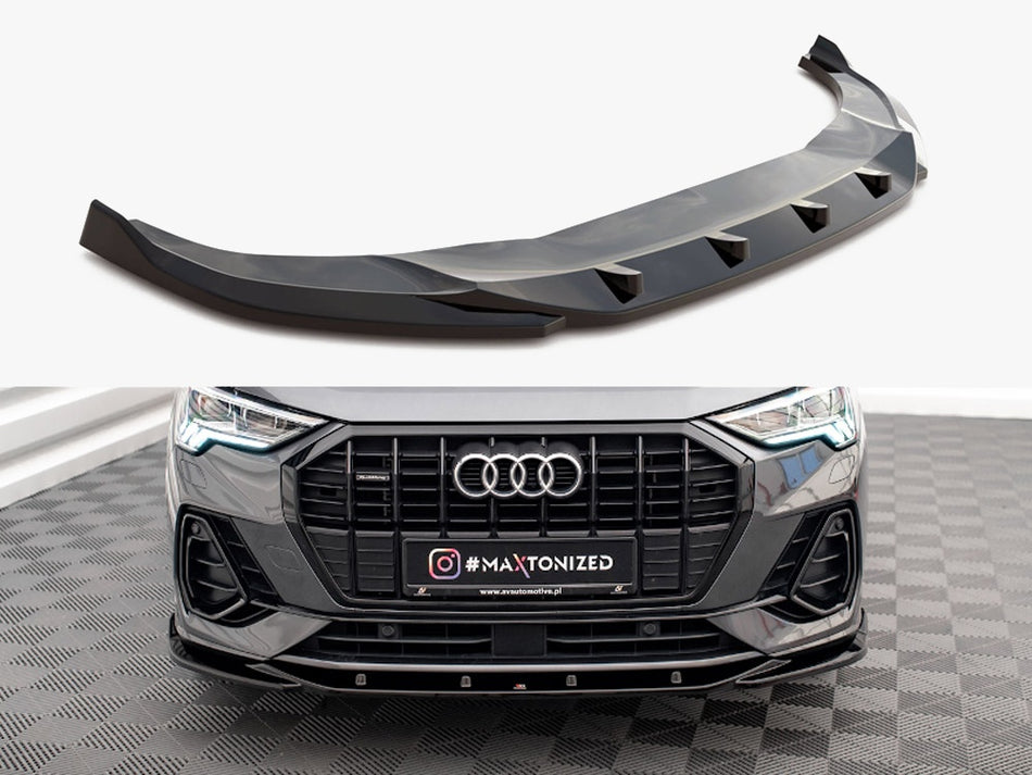 Maxton Design Front Splitter V.1 Audi Q3 S-Line F3 - AU-Q3-2-SLINE-FD1G - Image 1