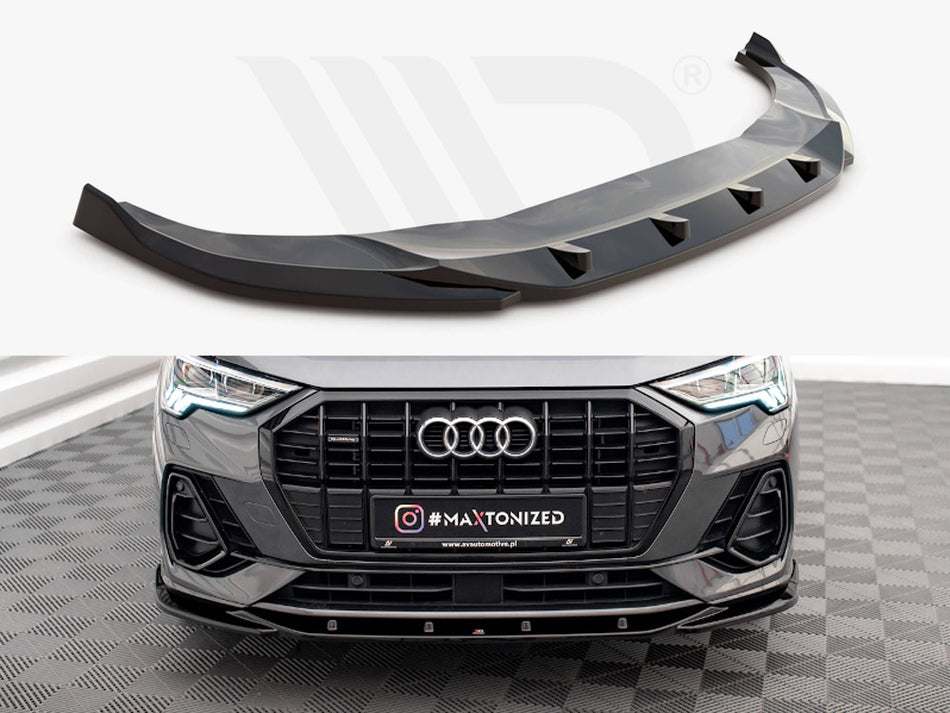 MAXTON DESIGN Front Splitter V.1 Audi Q3 S-Line F3