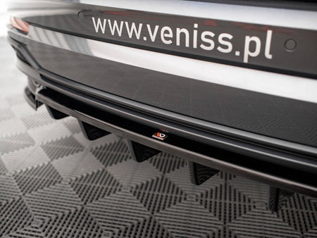 Maxton Design Central Rear Splitter (Vertical Bars) Audi Q3 S-Line F3 - AU-Q3-2-SLINE-RD1G+RD2G - Image 4