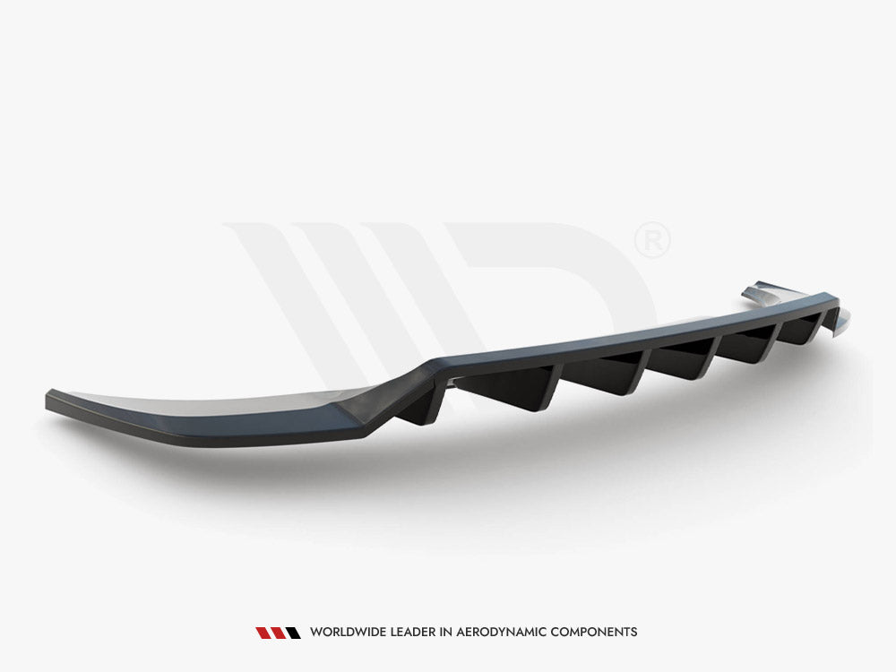 Maxton Design Central Rear Splitter (Vertical Bars) Audi Q3 S-Line F3 - AU-Q3-2-SLINE-RD1G+RD2G - Image 5