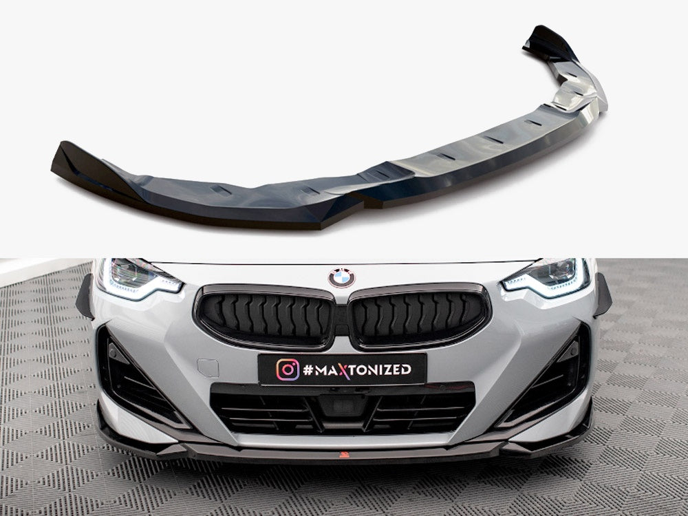 Maxton Design Front Splitter V.1 BMW 2 Coupe M-Pack / M240i G42 - BM-2-42-MPACK-FD1G - Image 1