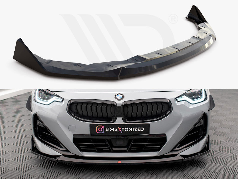 MAXTON DESIGN Front Splitter V.3 BMW 2 Coupe M-Pack / M240i G42