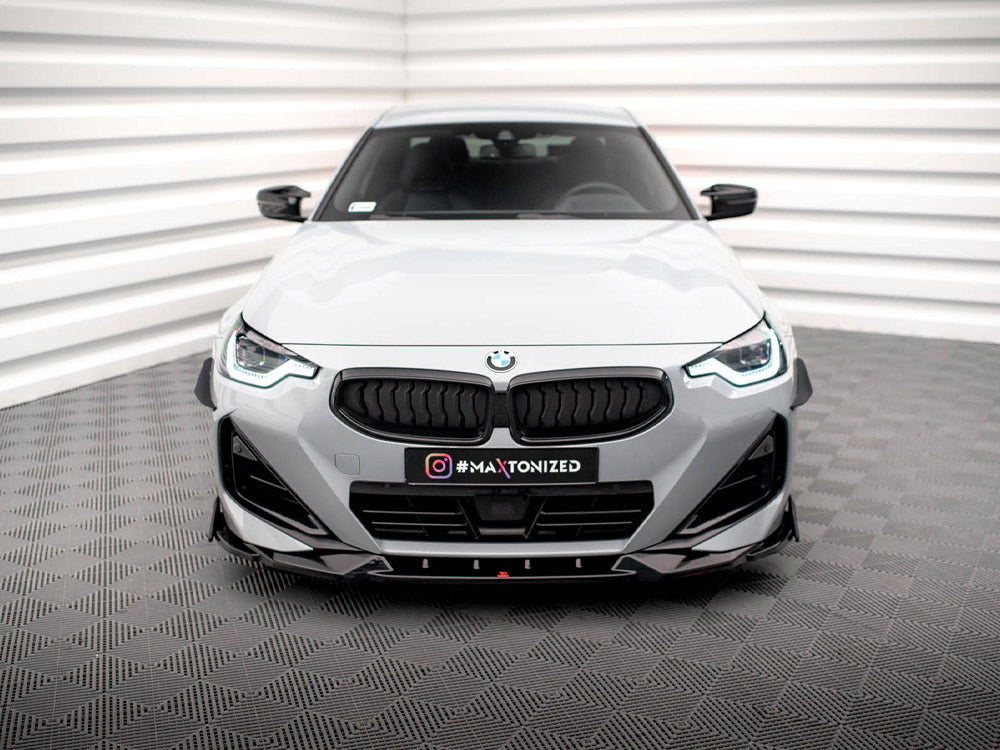 Maxton Design Front Splitter V.2 + Flaps BMW 2 Coupe M-Pack / M240i G42 - BM-2-42-MPACK-FD2G+FSF1B - Image 3