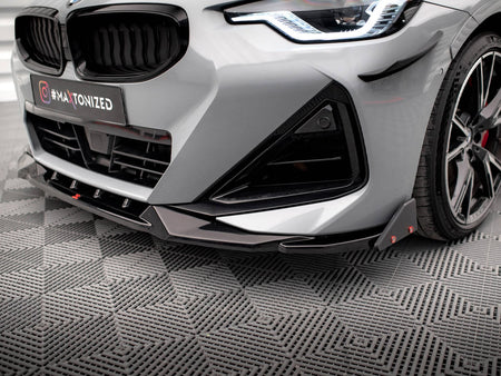Maxton Design Front Splitter V.2 + Flaps BMW 2 Coupe M-Pack / M240i G42 - BM-2-42-MPACK-FD2G+FSF1B - Image 4