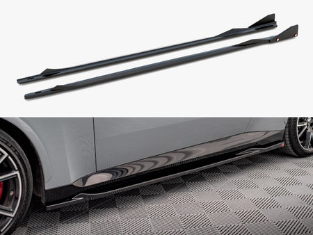 Maxton Design Side Skirts Diffusers V.2 + Flaps BMW 2 Coupe M-Pack / M240i G42 - BM-2-42-MPACK-SD2G+SF1B - Image 1