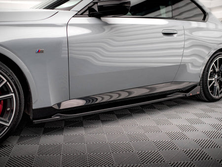 Maxton Design Side Skirts Diffusers V.2 + Flaps BMW 2 Coupe M-Pack / M240i G42 - BM-2-42-MPACK-SD2G+SF1B - Image 3