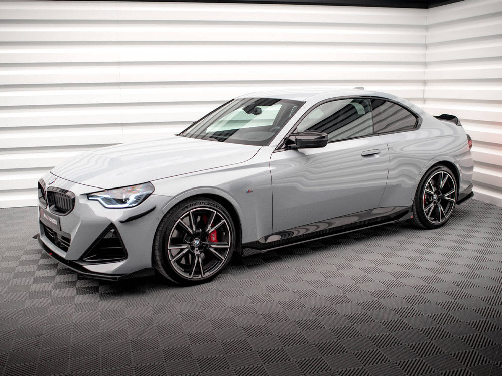 Maxton Design Street PRO Side Skirts Diffusers + Flaps BMW 2 Coupe M-Pack / M240i G42 - BM242MPACKCNC-SD1B+SF1G - Image 2