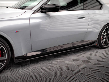 Maxton Design Street PRO Side Skirts Diffusers + Flaps BMW 2 Coupe M-Pack / M240i G42 - BM242MPACKCNC-SD1B+SF1G - Image 3