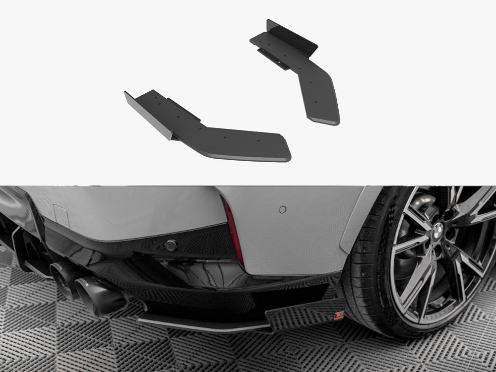 Maxton Design Street Pro Rear Side Splitters + Flaps BMW 2 Coupe M240i G42 - BM242MCNC-RSD1B+RSF1G - Image 1