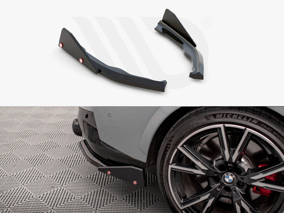 MAXTON DESIGN Rear Side Splitters V.2 + Flaps BMW 2 Coupe M240i G42