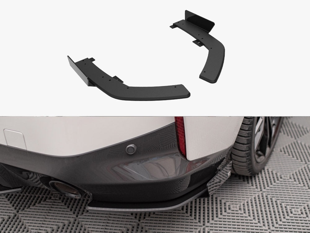 Maxton Design Street Pro Rear Side Splitters + Flaps BMW 2 Coupe M-Pack G42 - BM242MPACKCNC-RSD1B+RSF1G - Image 1