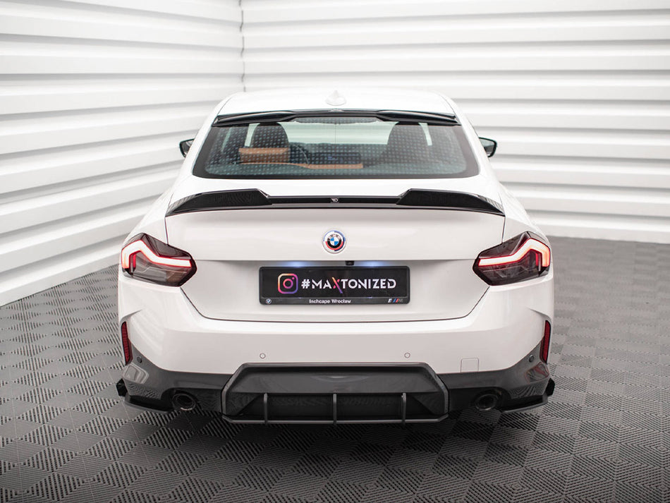 Maxton Design Street Pro Rear Side Splitters + Flaps BMW 2 Coupe M-Pack G42 - BM242MPACKCNC-RSD1B+RSF1G - Image 2