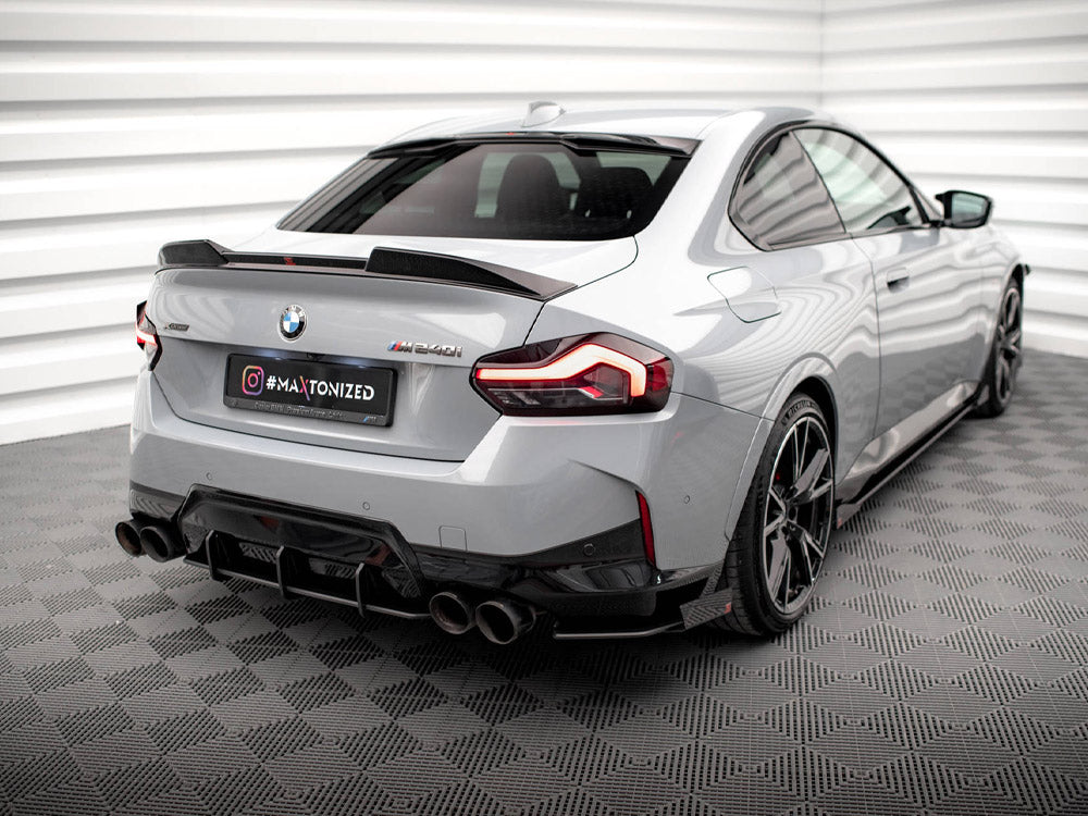 Maxton Design Street Pro Rear Side Splitters + Flaps BMW 2 Coupe M240i G42 - BM242MCNC-RSD1B+RSF1G - Image 2