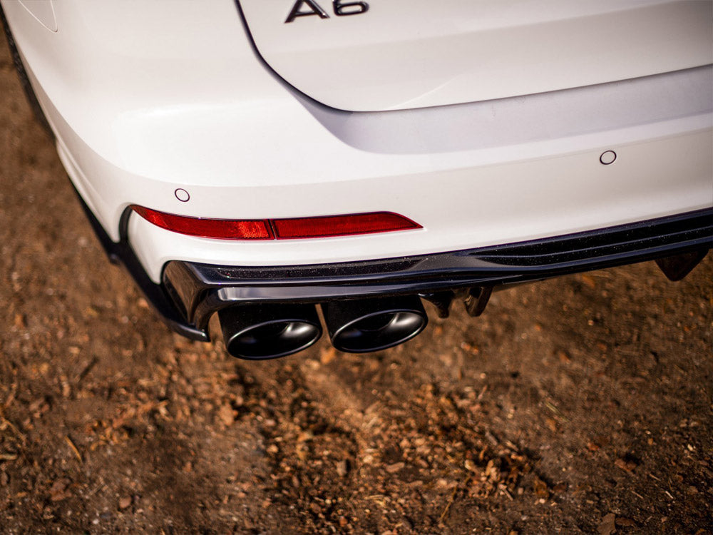 Maxton Design Rear Valance + Exhaust Ends Imitation Audi A6 S-Line / S6 C8 / C8 Facelift - AU-A6-C8-SLINE-RS1+RS1R+ - Image 8