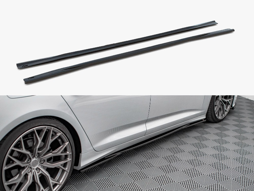 Maxton Design Side Skirt Diffusers Audi A6 S-Line / S6 C8 / C8 Facelift - AU-A6-C8-SLINE-SD1G - Image 1