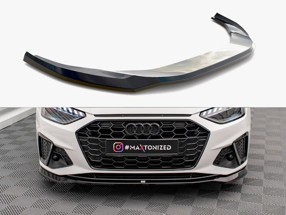 Maxton Design Front Splitter V.2 Audi A4 S-Line / S4 B9 Facelift - AU-A4-B9F-SLINE-FD2G - Image 1