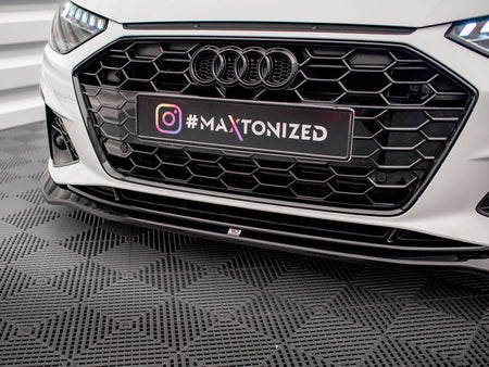 Maxton Design Front Splitter V.2 Audi A4 S-Line / S4 B9 Facelift - AU-A4-B9F-SLINE-FD2G - Image 4