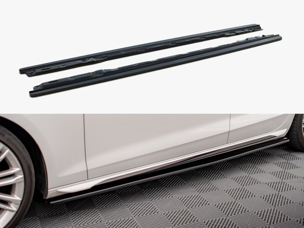 Maxton Design Side Skirts Diffusers Audi S4 / A4 S-Line / A4 Competiton B9 - AU-A4-B9-SLINE-SD1G - Image 1