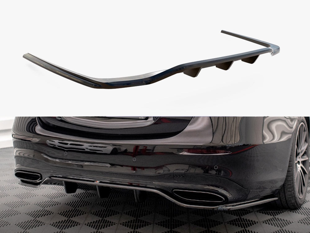 Maxton Design Rear Splitter (Vertical Bars) Mercedes S AMG-Line W223 - ME-S-223-AMGLINE-RD1G+RD2G - Image 1