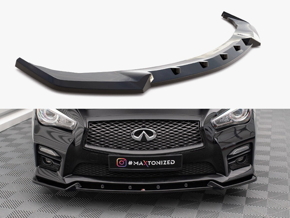 Maxton Design Front Splitter V.2 Infiniti Q50 S Mk1 - IN-Q50S-1-FD2G - Image 1