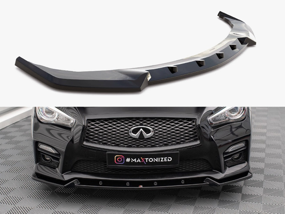 Maxton Design Front Splitter V.2 Infiniti Q50 S Mk1 - IN-Q50S-1-FD2G - Image 1