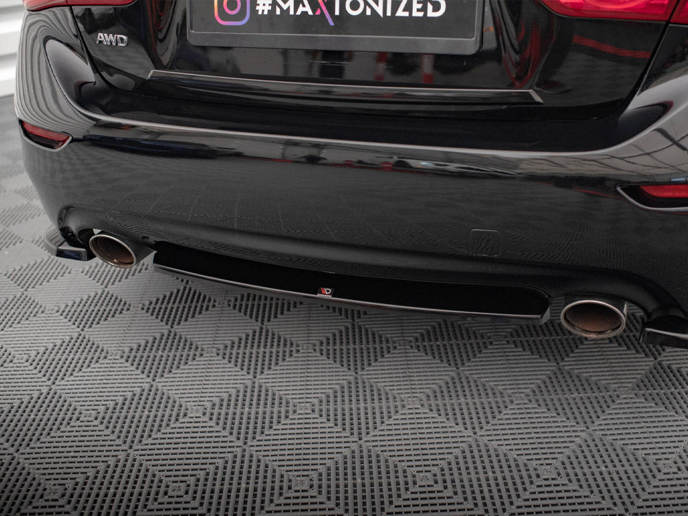 Maxton Design Central Rear Splitter Infiniti Q50 S Mk1 - IN-Q50S-1-RD1G - Image 3