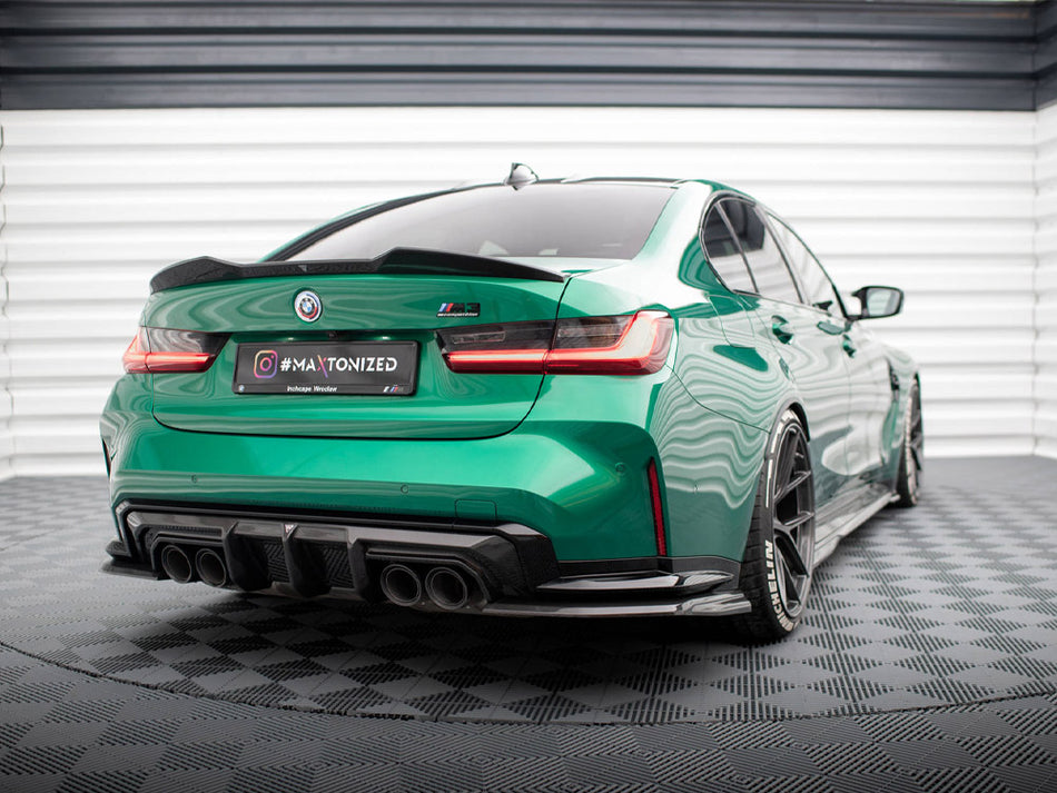 Maxton Design Carbon Fiber Rear Side Splitters BMW M3 Sedan / Touring G80 / G81 - CF-BM-3-G80-M-RSD1-245-P - Image 2