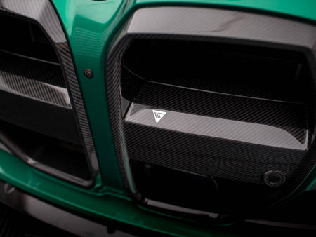 Maxton Design Carbon Fiber Front Grill + License Plate Holder Base BMW M4 G82 / M3 G80 - CF-BM-4-G82-M-G1-245V-P - Image 19