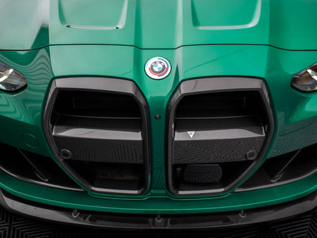 Maxton Design Carbon Fiber Front Grill + License Plate Holder Base BMW M4 G82 / M3 G80 - CF-BM-4-G82-M-G1-245V-P - Image 8