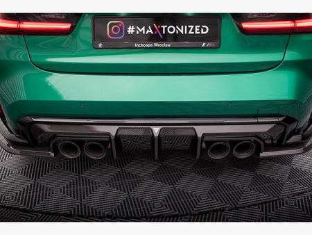 Maxton Design Carbon Fiber Rear Diffuser BMW M4 G82 / M3 G80 - CF-BM-4-G82-M-RS1-245-P - Image 8