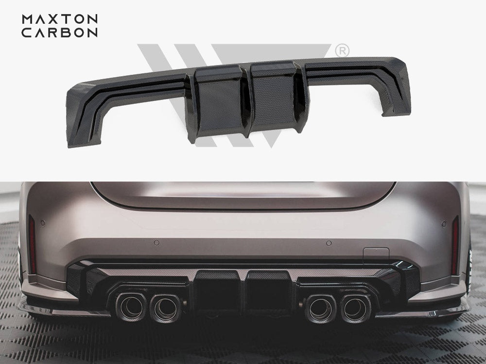 Maxton Design Carbon Fiber Rear Diffuser BMW M4 G82 / M3 G80 - CF-BM-4-G82-M-RS1-245-P - Image 1