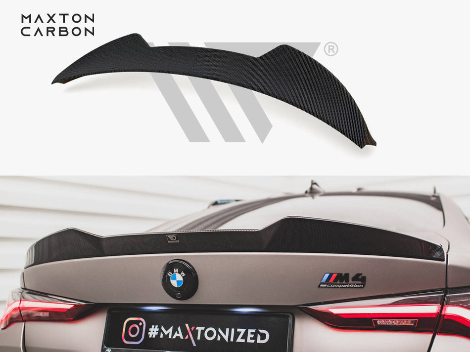 MAXTON DESIGN Carbon Fiber Tailgate Spoiler BMW M4 G82 / M440i G22 / 4 M-Pack G22