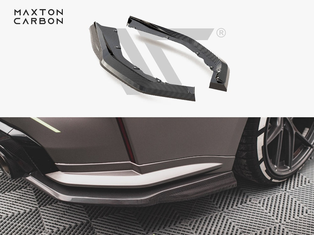 Maxton Design Carbon Fiber Rear Side Splitters BMW M4 G82 - CF-BM-4-G82-M-RSD1-245-P - Image 1