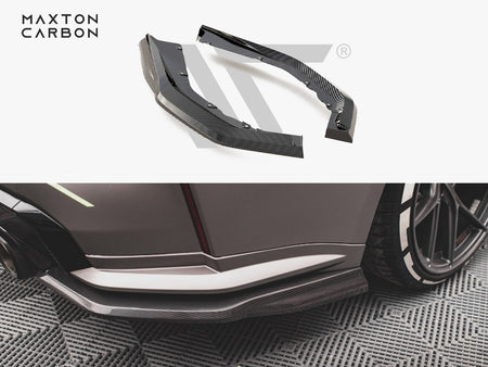 Maxton Design Carbon Fiber Rear Side Splitters BMW M4 G82 - CF-BM-4-G82-M-RSD1-245-P - Image 1