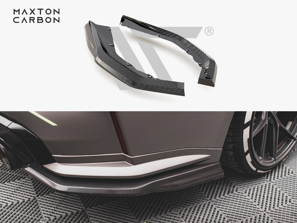 MAXTON DESIGN Carbon Fiber Rear Side Splitters BMW M4 G82