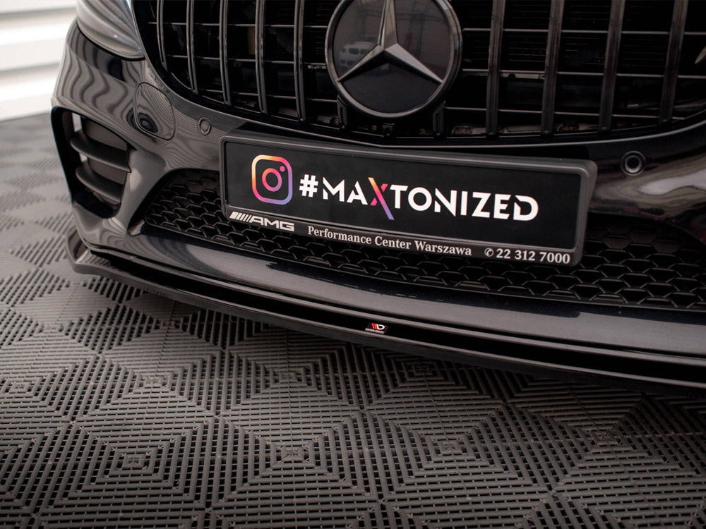 Maxton Design Front Splitter V.1 Mercedes-Benz C AMG Line Sedan / Coupe / Estate W205 / C205 / S205 Facelift - ME-C-205F-AMGLINE-C-FD1G - Image 4